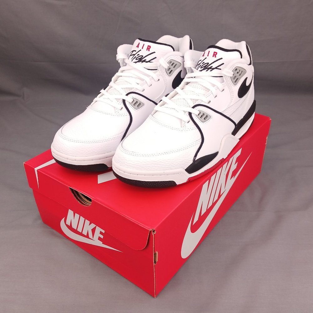 Nike Air Flight 89 Mid Men's Basketball Shoes White Black DB5918 100 Sizes 9-11 - Picture 9 of 9